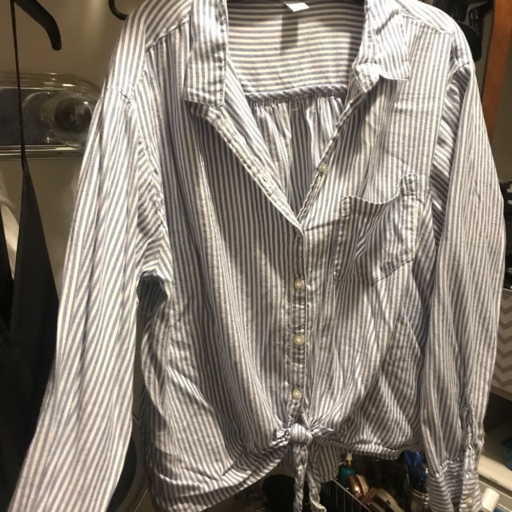 Old Navy Women’s Tie-Front Shirt